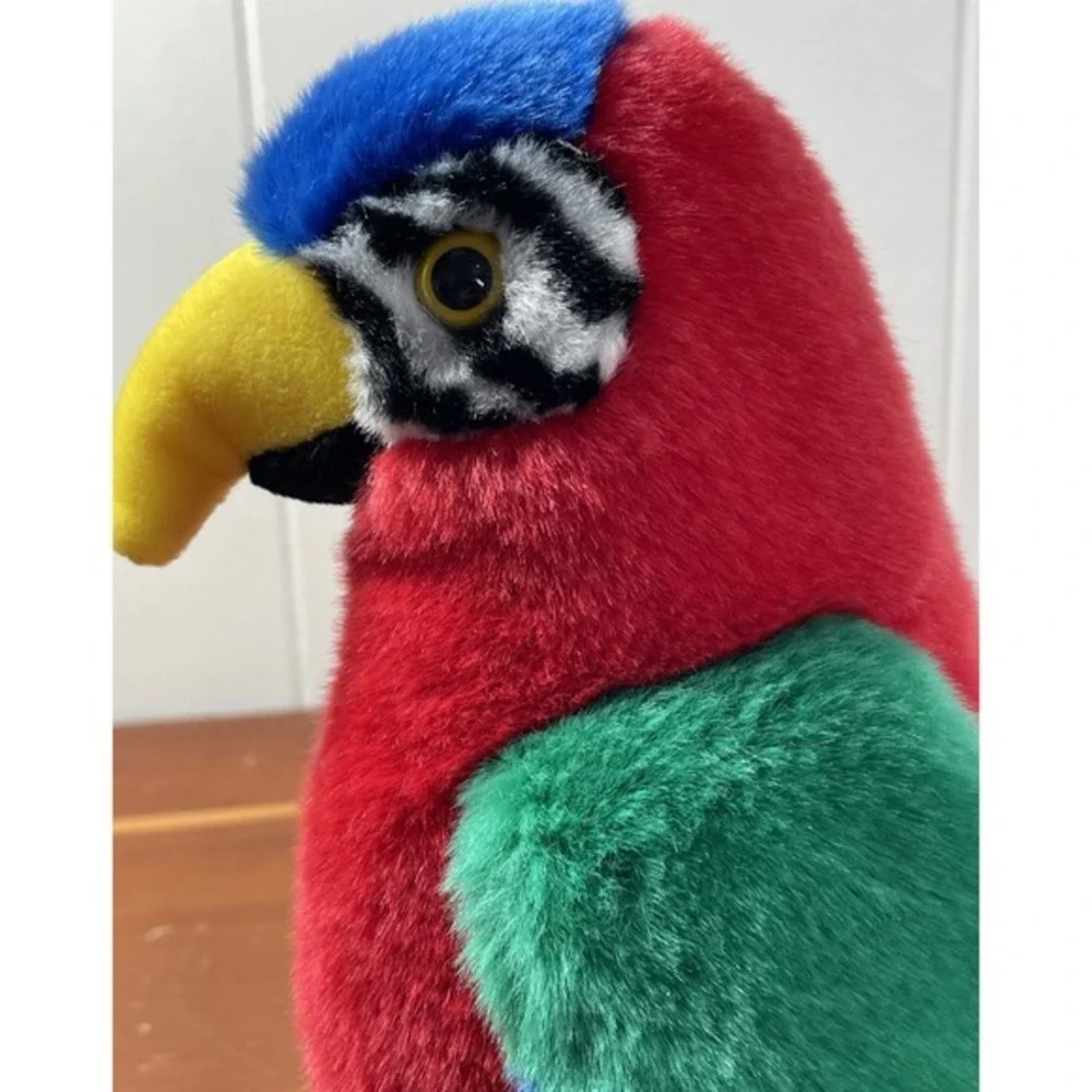 Ty Beanie Baby Parrot‎ Plush Toy 1999 Macaw Bird Stuffed Animal artsy fun bright